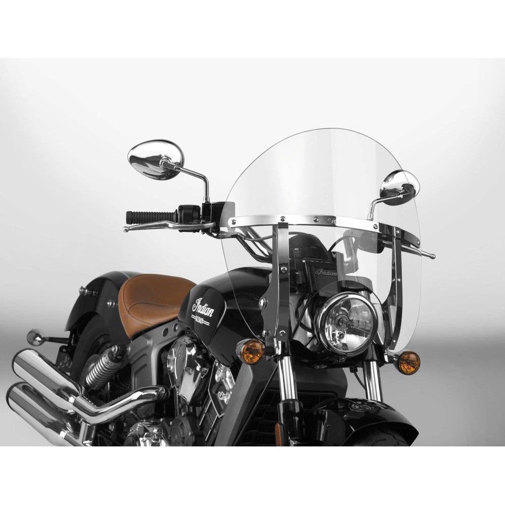 National Cycle Clear SwitchBlade Chopped Quick Release Windshield With Mount Kit, Straight Forks