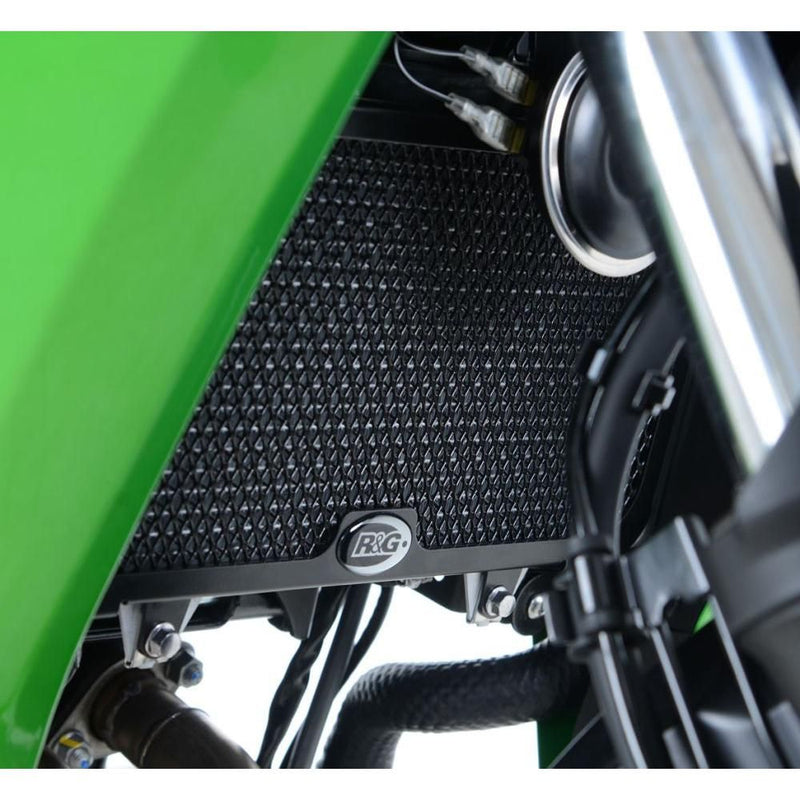 Load image into Gallery viewer, R&amp;G Racing Black Aluminum Radiator Guard RAD0221BK
