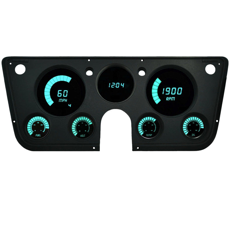 Load image into Gallery viewer, Intellitronix Teal OEM Replacement LED Bar Graph Gauge Panel For Chevrolet Trucks 1967-1972
