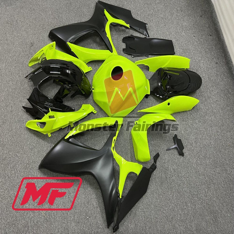 Load image into Gallery viewer, Monster Fairings Full Kit Suzuki GSXR600-750 06-07 Gloss Yellow and Black + Windshield + Gas Tank Cover
