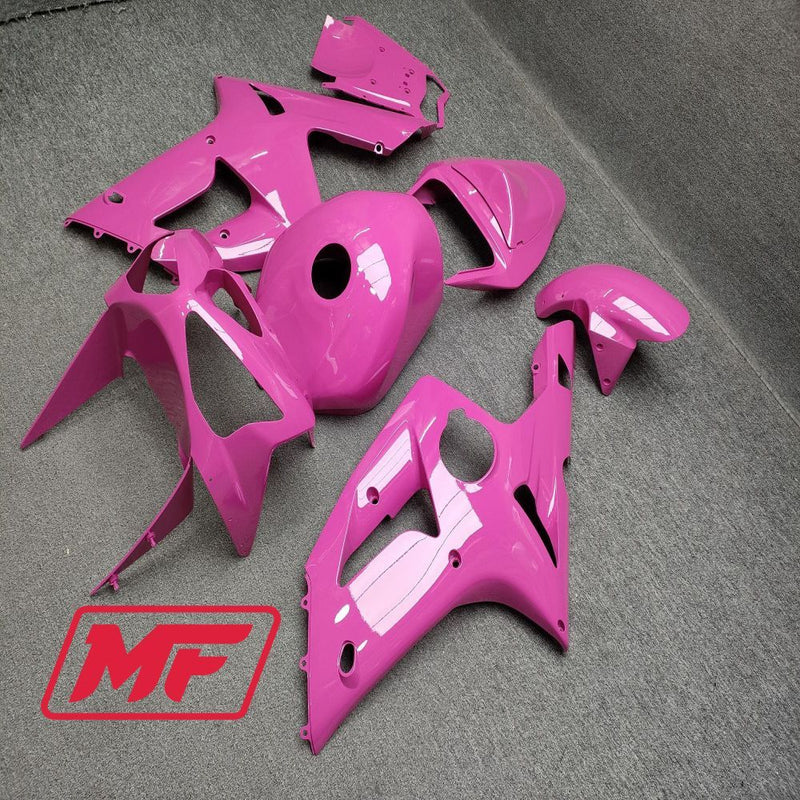 Load image into Gallery viewer, Monster Fairings Full Kit Kawasaki ZX-6R 03-04 Gloss Pink + Windshield + Gas Tank Cover
