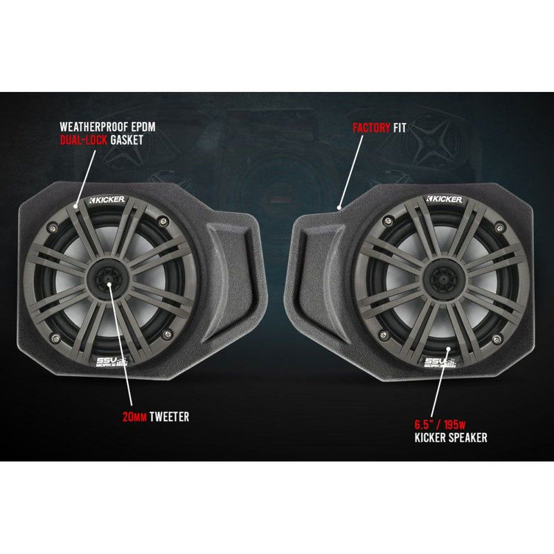 Load image into Gallery viewer, SSV Works 6.5&quot; Front Unloaded Speaker Pods For Polaris Ranger XP 1000 2018-2022

