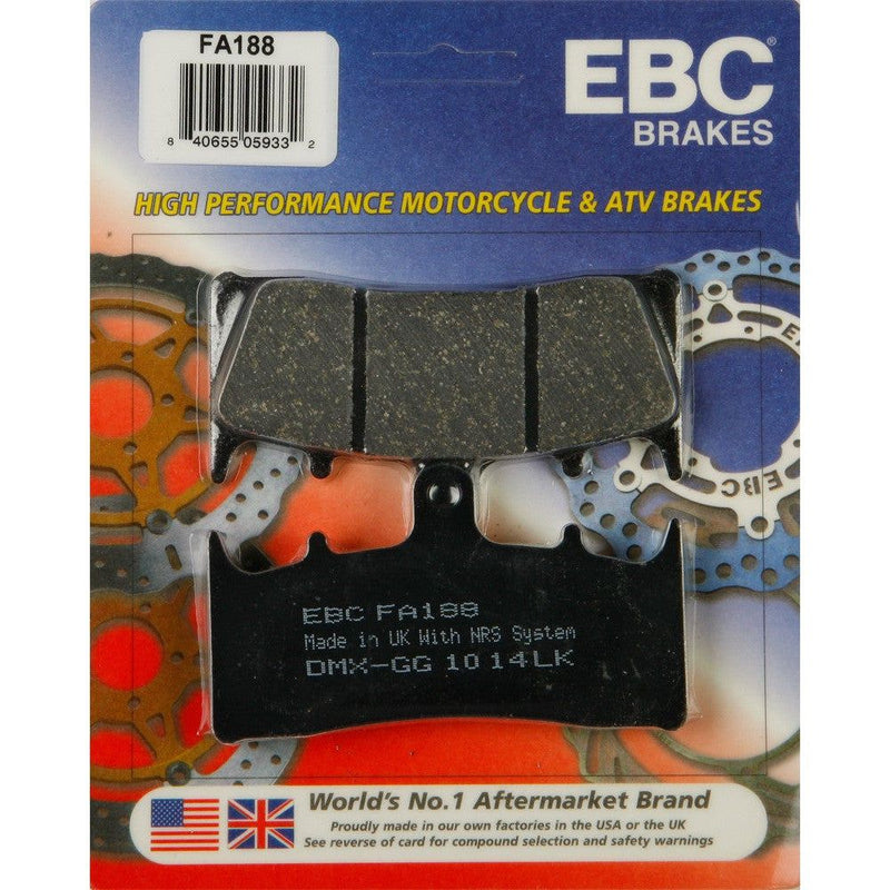 Load image into Gallery viewer, EBC 1 Pair Premium SFA Organic OE Replacement Brake Pads MPN FA188
