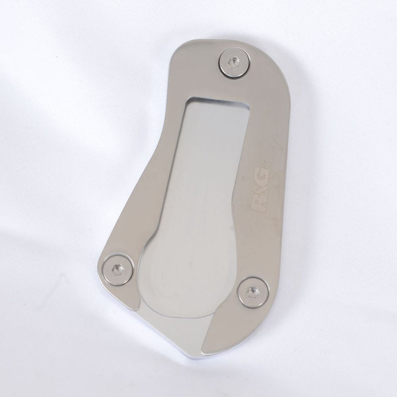 Load image into Gallery viewer, R&amp;G Racing Silver Kickstand Shoe For 2014-2015 BMW R1200RT
