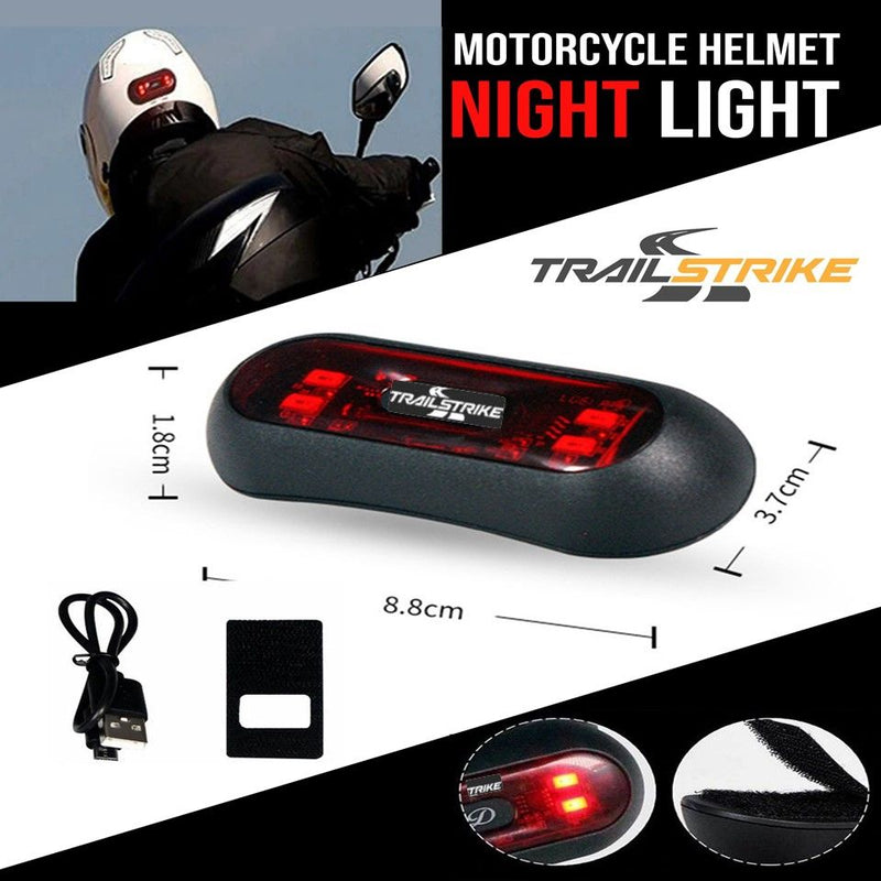 Load image into Gallery viewer, Trailstrike LED Motorcycle Bike Bicycle Red Rear Helmet Light Lamp
