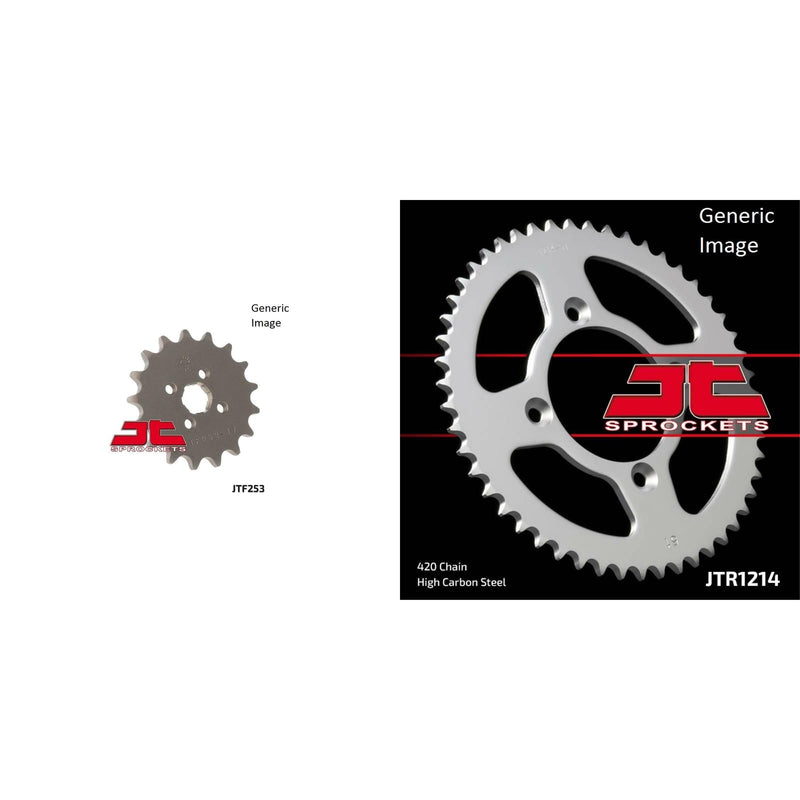 Load image into Gallery viewer, JT SPROCKETS Front and Rear Steel Sprocket Kit for OffRoad HONDA CR80R 1984
