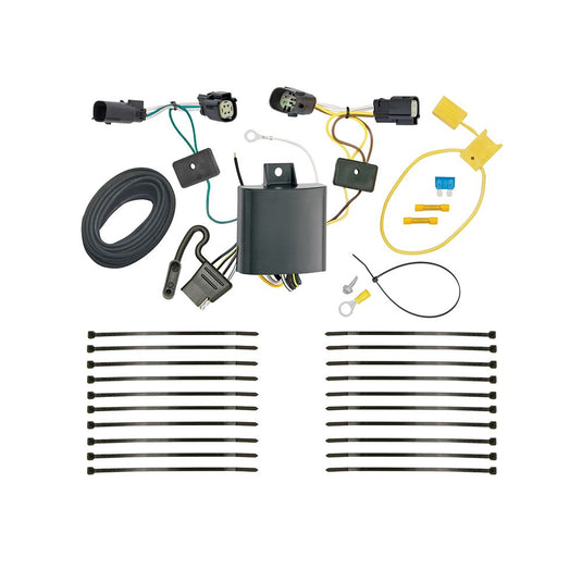 Rigid Hitch (R3-0872-2KBW) Class III 2 Inch Receiver Trailer Hitch Bundle - Includes Ball Mount and Custom Wiring Harness - fits 2018-2021 Chevy Equinox (Fits Premier Models Only, Except Models w/1.6L Diesel)
