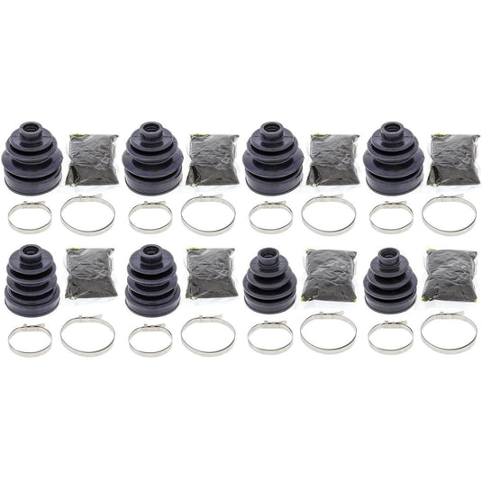 Complete Front & Rear Inner & Outer CV Boot Repair Kit Yamaha 450 RHINO 06-09