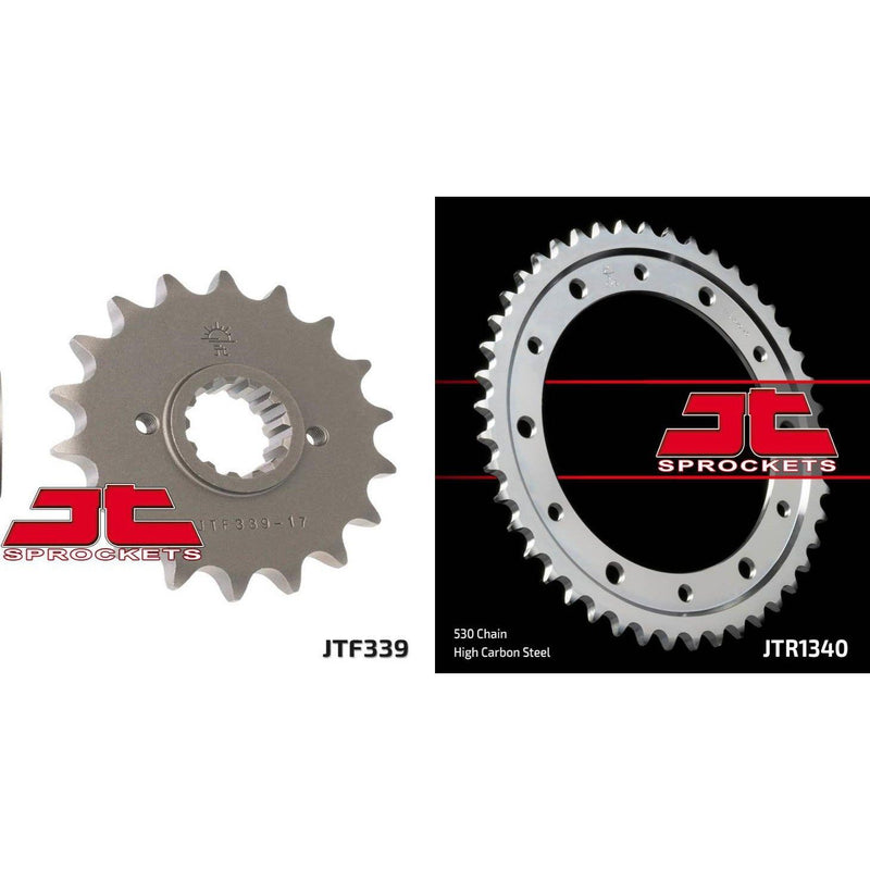 Load image into Gallery viewer, Front &amp; Rear Sprocket Kit for HONDA VFR800 F1-W,X-RC46 98-99 JT Sprockets
