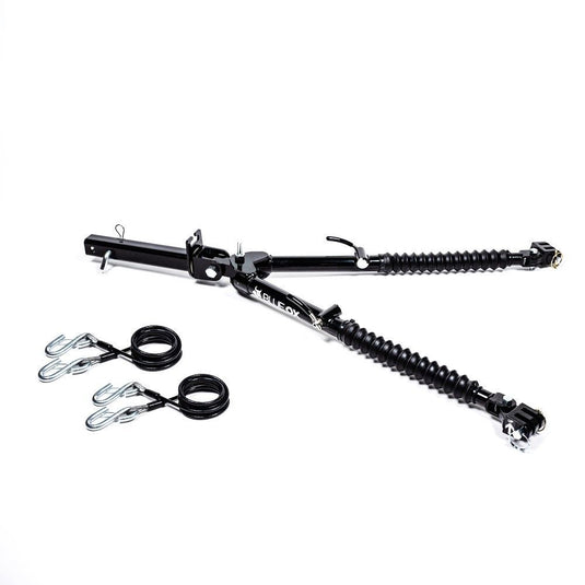 Blue Ox Alpha Tow Bar (8,500 lbs. tow capacity) & Baseplate Combo fits Select Ford Bronco (Modular Bumper) (Includes ACC, Shutters, & Turbo) & Ford Bronco (Standard Bumper w/ D-Rings) (Includes ACC, Shutters, & Turbo)