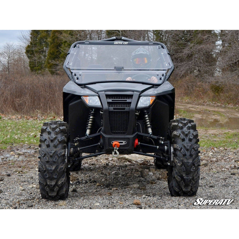 Load image into Gallery viewer, SuperATV Arctic Cat Wildcat Trail Scratch Resistant Flip Windshield FWS-AC-T-70
