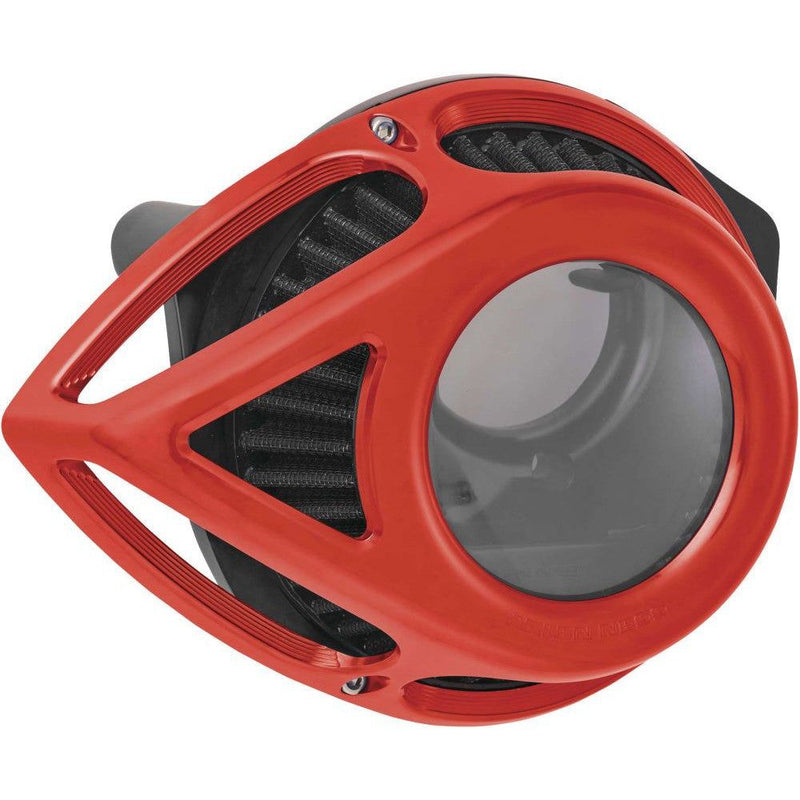 Load image into Gallery viewer, Arlen Ness Clear Tear Sucker Red Air Cleaner 18-904
