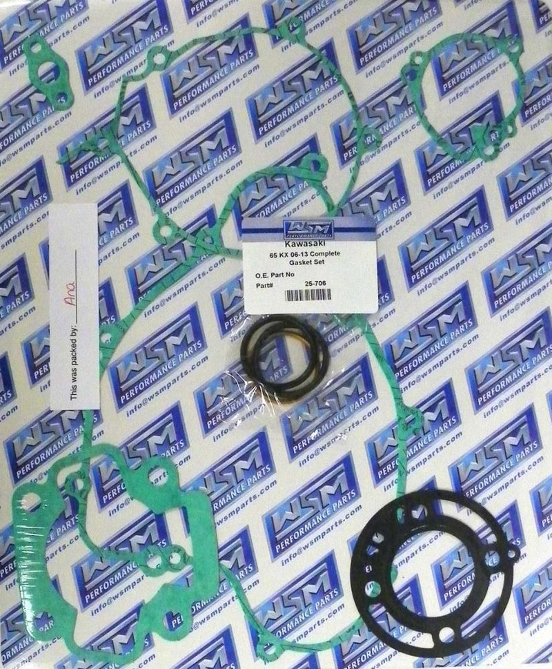 Load image into Gallery viewer, WSM Complete Gasket Kit For Kawasaki 65 KX 06-23 25-706
