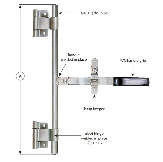 Sierra Pacific Trailer Side Door Steel Bar Lock Assembly