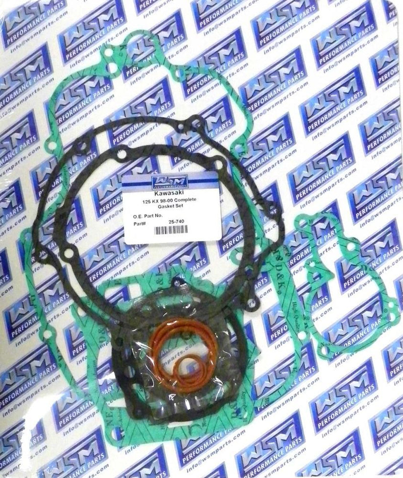 Load image into Gallery viewer, WSM Complete Gasket Kit For Kawasaki 125 KX 98-00 25-740
