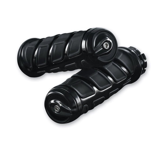 KURYAKYN GLOSS BLACK KINETIC HANDLEBAR GRIPS 2015-2017 INDIAN SCOUT MODELS 6368