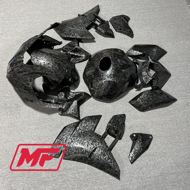 Load image into Gallery viewer, Monster Fairings Full Kit Kawasaki Ninja H2 15-23 Forged Carbon Fiber Style + Windshield + Gas Tank Cover
