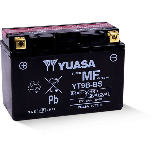 Yuasa Maintenance Free YT9BBS 12 Volt Battery YUAM629B4