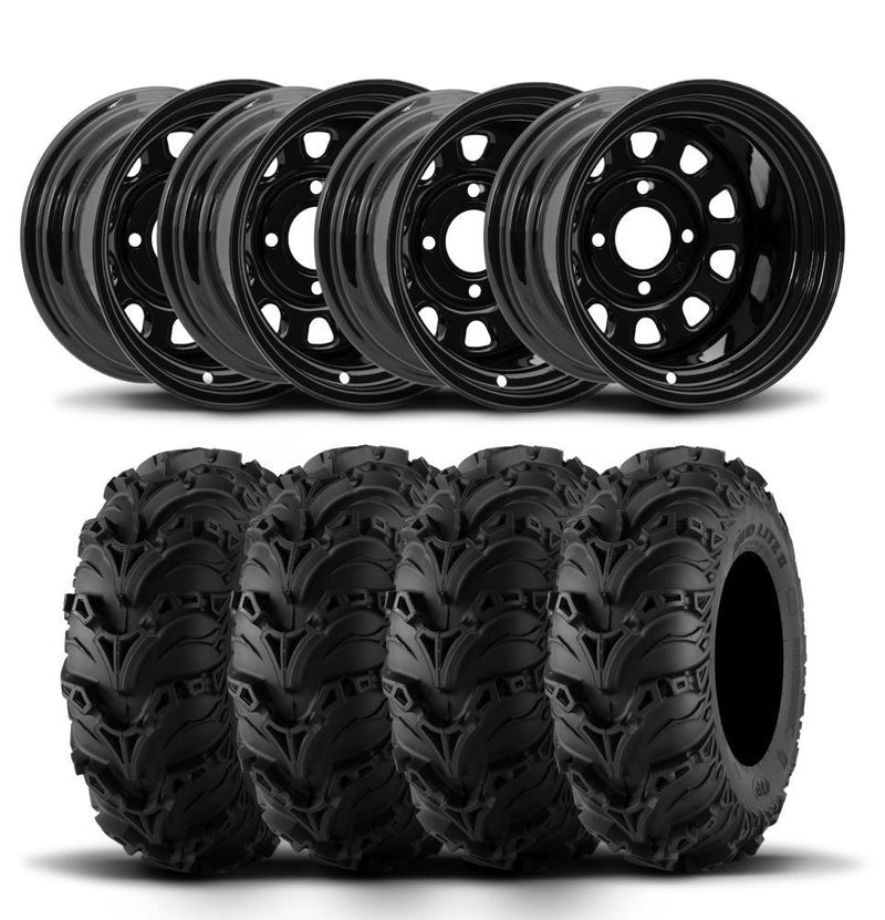 Load image into Gallery viewer, ITP Delta Steel 12" Wheels And Mud Lite II Tires [23x10-12]
