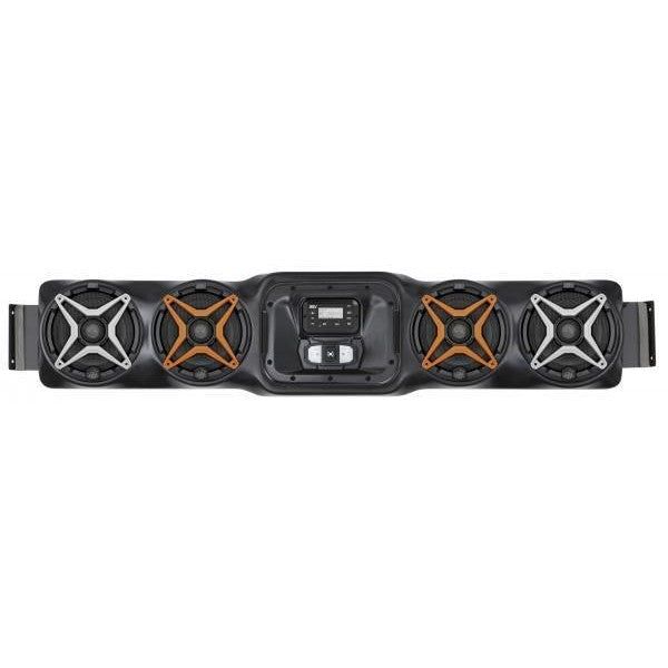 Load image into Gallery viewer, SSV Works 4 Speaker Overhead Weatherproof Sound Bar With RCA Harness And AUX/USB Add-On
