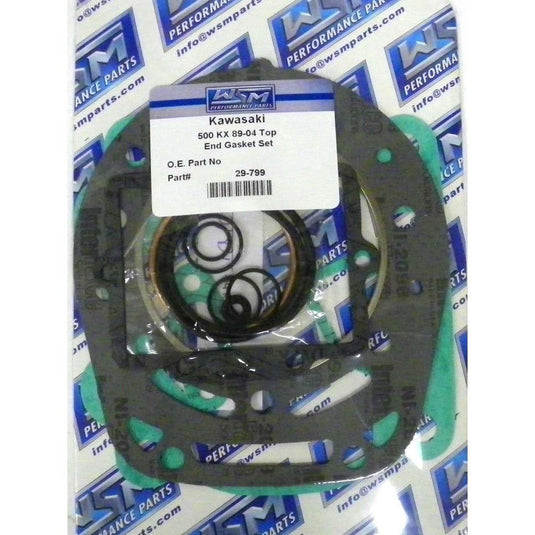 WSM Top End Gasket Kit For Kawasaki 500 KX 89-04 29-799