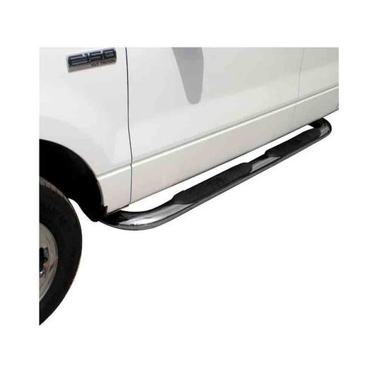 Westin Platinum 4 Inch Oval Wheel-to-Wheel Nerf Bars fits 2002-2008 Dodge Ram 1500 , 2500, 3500 Quad Cab (6.25 ft. bed)