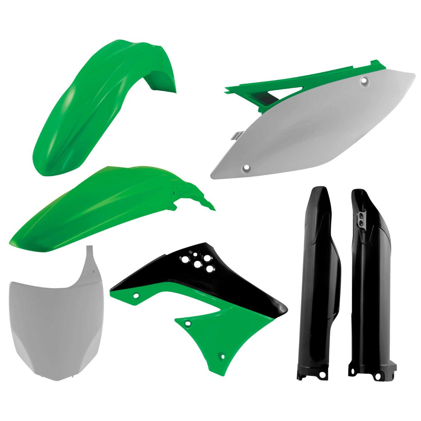 Acerbis Original 10-11 Full Plastic Kit for Kawasaki - 2198060145
