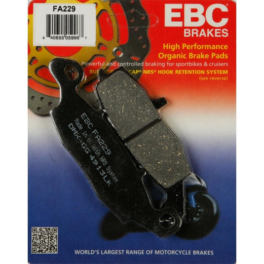 EBC 1 Pair Premium SFA Organic OE Replacement Brake Pads MPN FA229