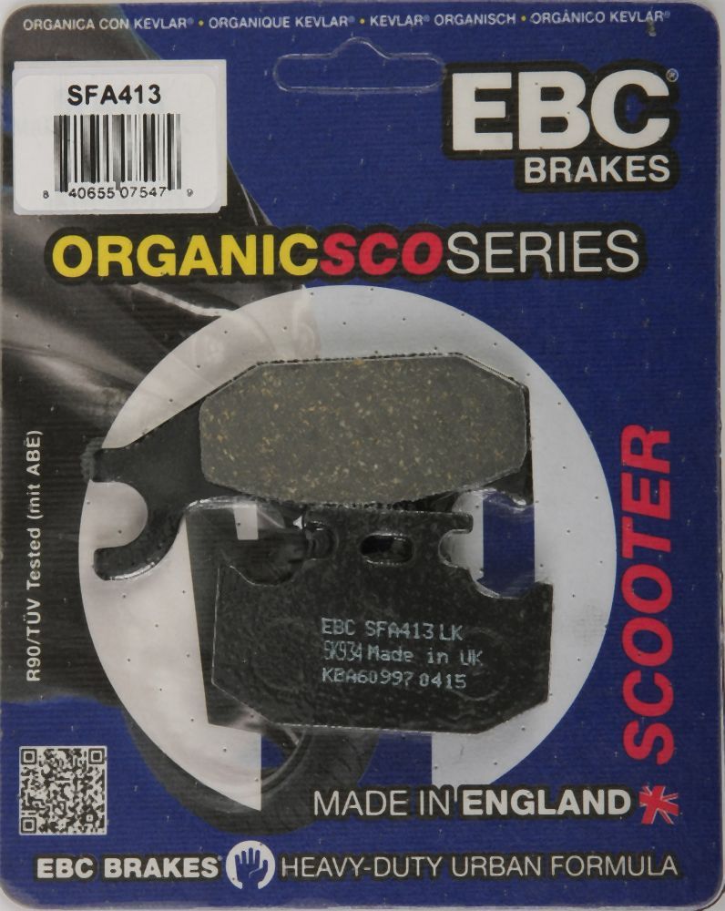Load image into Gallery viewer, EBC 1 Pair Premium SFA Organic OE Replacement Brake Pads MPN For Suzuki UH200 Burgman 2014-2020
