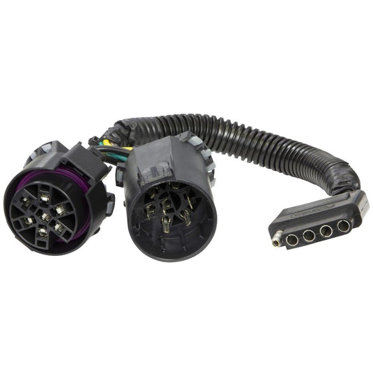 OEM Connector to 5-Flat Connector Fits Select Vehicles with Factory 7-Way DODGE / FORD / GM / HONDA  /JEEP / RAM