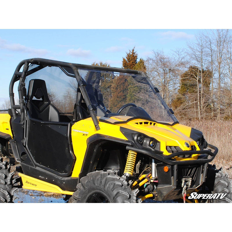 Load image into Gallery viewer, SuperATV Can-Am Commander 2011-2020 Full Windshield Scratch Resistant Polycarbonate - Clear WS-CA-COM-70
