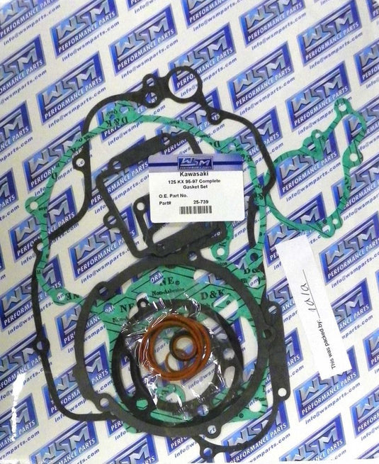 WSM Complete Gasket Kit For Kawasaki 125 KX 95-97 25-739