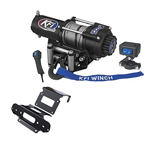 Load image into Gallery viewer, 3000 lb KFI Winch Combo Kit 2007-2013 Honda TRX420 Rancher 4x4 2014 AT NEW
