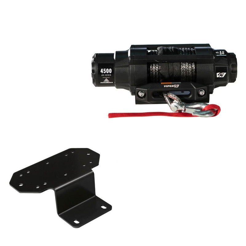 Load image into Gallery viewer, Viper 4500lbs V3 Winch Black Rope With Mount For Yamaha Rhino 660 2003-2007
