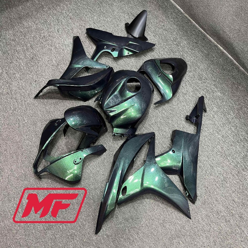 Load image into Gallery viewer, Monster Fairings Full Kit Honda CBR600RR 07-08 Plain Green + Windshield + Gas Tank Cover
