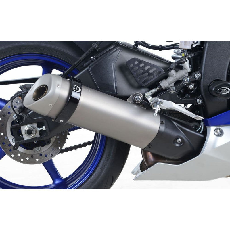 Load image into Gallery viewer, R&amp;G Racing Black Exhaust Protector For 2020-2023 BMW S1000XR
