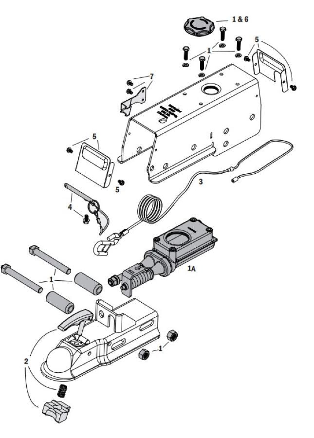 Load image into Gallery viewer, Dexter Master Cylinder Replacement Kit - Disc Brake - Fits DX6.6 (660), DX7.5 (750E), DX8.5 Actuators
