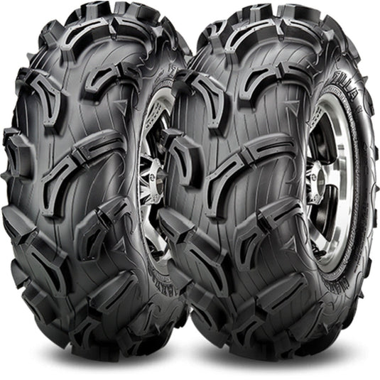 Set of 2 Maxxis Zilla Rear ATV UTV Tires AT27X12-14 6Ply