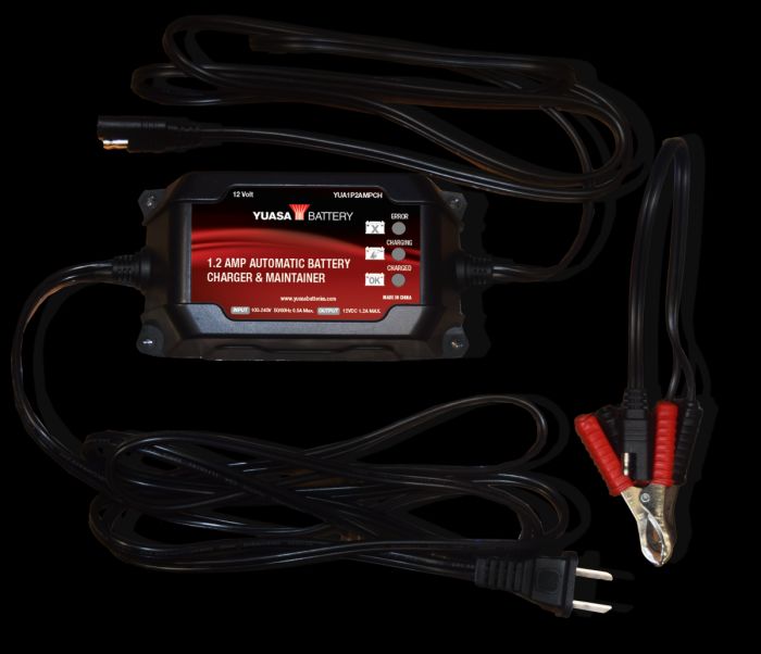 Load image into Gallery viewer, Yuasa Automatic Battery Charger &amp; Maintainer 1.2 Amp YUA1P2AMPCH
