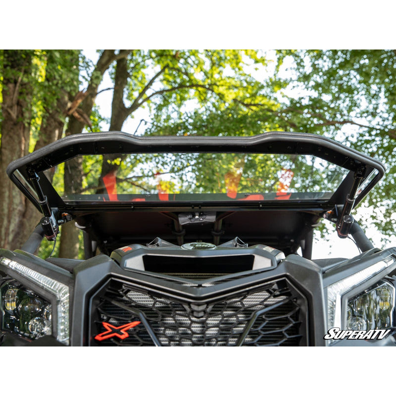Load image into Gallery viewer, SuperATV Can-Am Maverick X3 MaxDrive Power Flip Windshield PFWS-CA-X3-70
