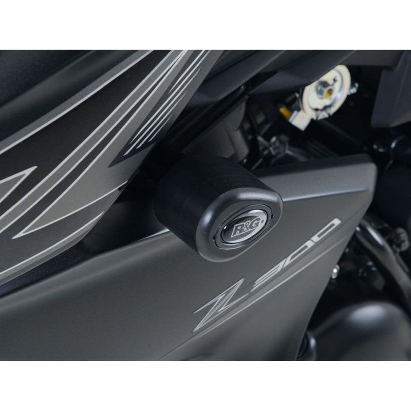 Load image into Gallery viewer, R&amp;G Racing White Aero Style Crash Protection Bobbins For 2013-2018 Kawasaki Z250
