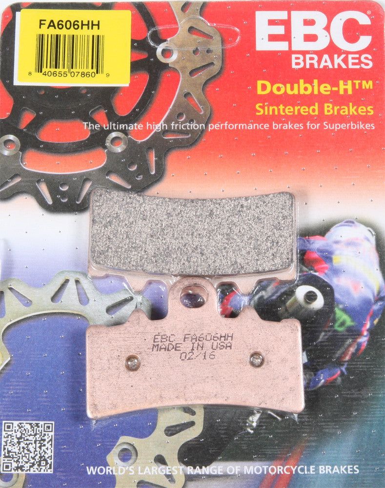 Load image into Gallery viewer, EBC 1 Pair Sintered HH Race Formula Brake Pads MPN FA606HH
