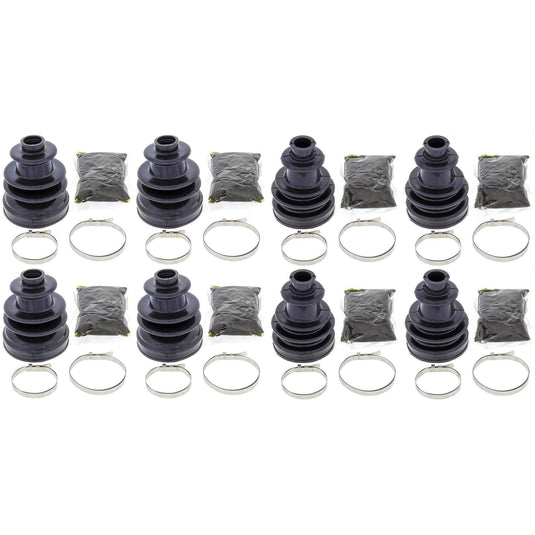 Complete Front & Rear Inner & Outer CV Boot Repair Kit Polaris RZR 4 800 2010