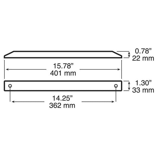 Thin Line LED Tail Light - Red