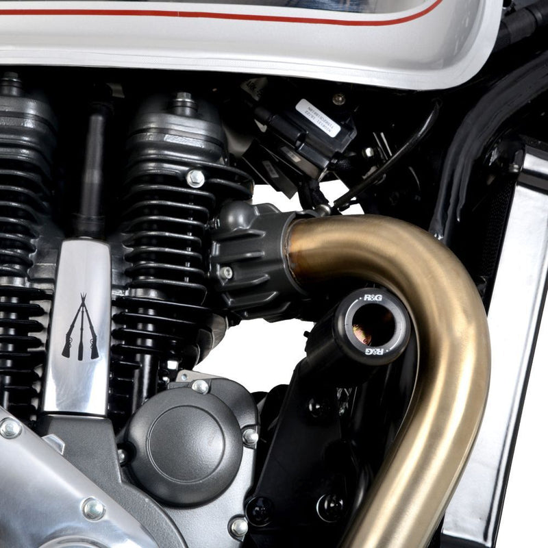 Load image into Gallery viewer, R&amp;G Racing Black Classic Round Style Crash Protectors For 2023-2024 BSA Gold Star
