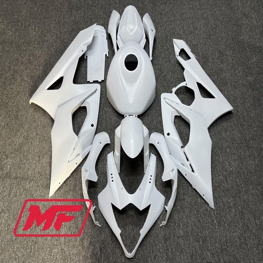 Monster Fairings Full Kit Suzuki GSXR1000 05-06 Matte White + Windshield + Gas Tank Cover