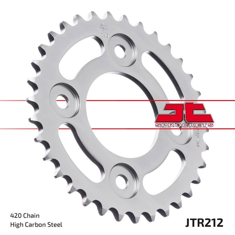 Load image into Gallery viewer, JT Sprockets Rear Steel Sprocket 37 Tooth 37T 420 Chain JTR212.37
