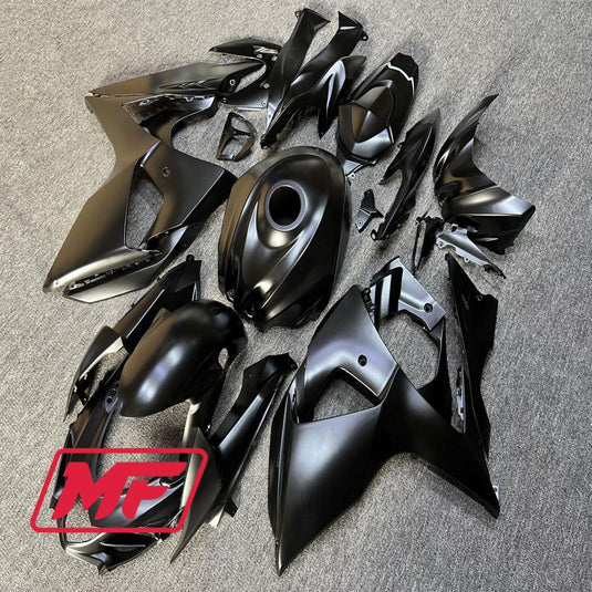 Monster Fairings Full Kit Suzuki GSXR1000 09-16 Matte Black + Windshield + Gas Tank Cover