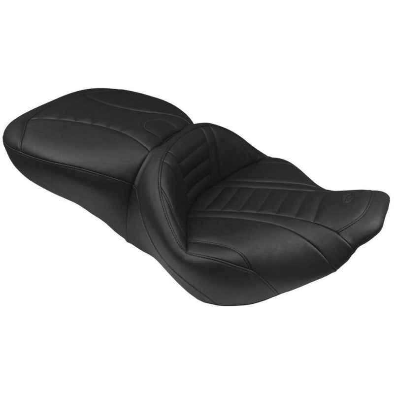 Load image into Gallery viewer, Mustang Deluxe Touring Seat Black 76738

