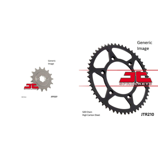 Front and Rear Steel Sprocket Kit for OffRoad HONDA CR250R 1984-1985